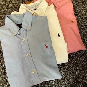 3 Polo Men’s dress shirts in very good condition. Buy 3 for $50 or 1 for $15.